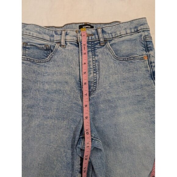Express straight ankle high rise women's sz 4 regular stonewashed distressed K1 - Picture 14 of 14
